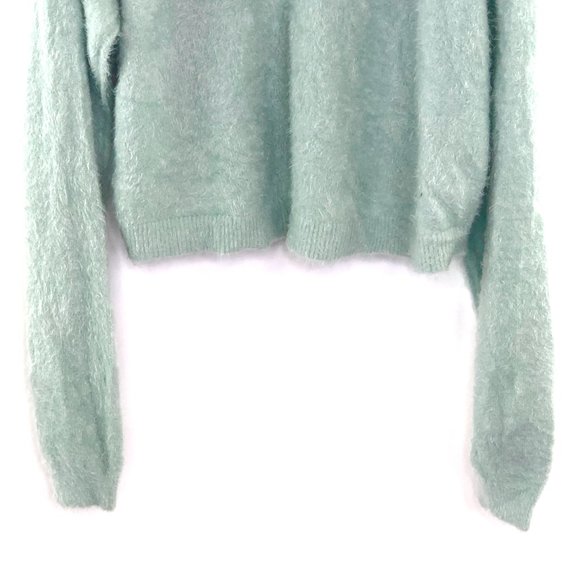 NWT FREE PEOPLE Princess V-Neck Sweater Mint #AU19 - Picture 3 of 8